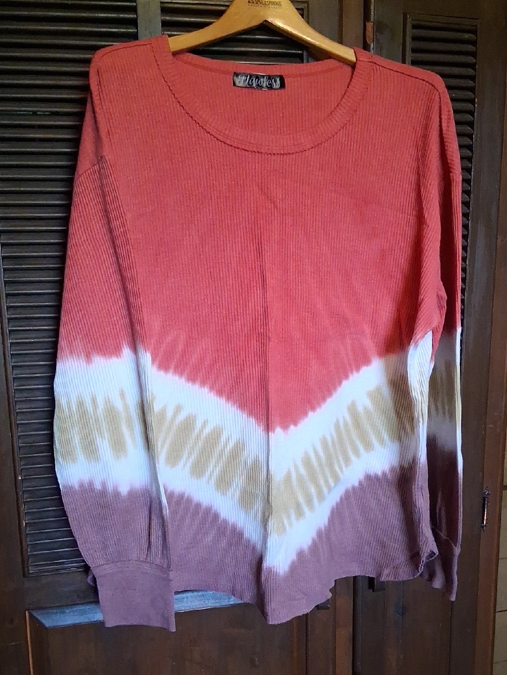 Women's Ombre Long Sleeve Top Size 2x